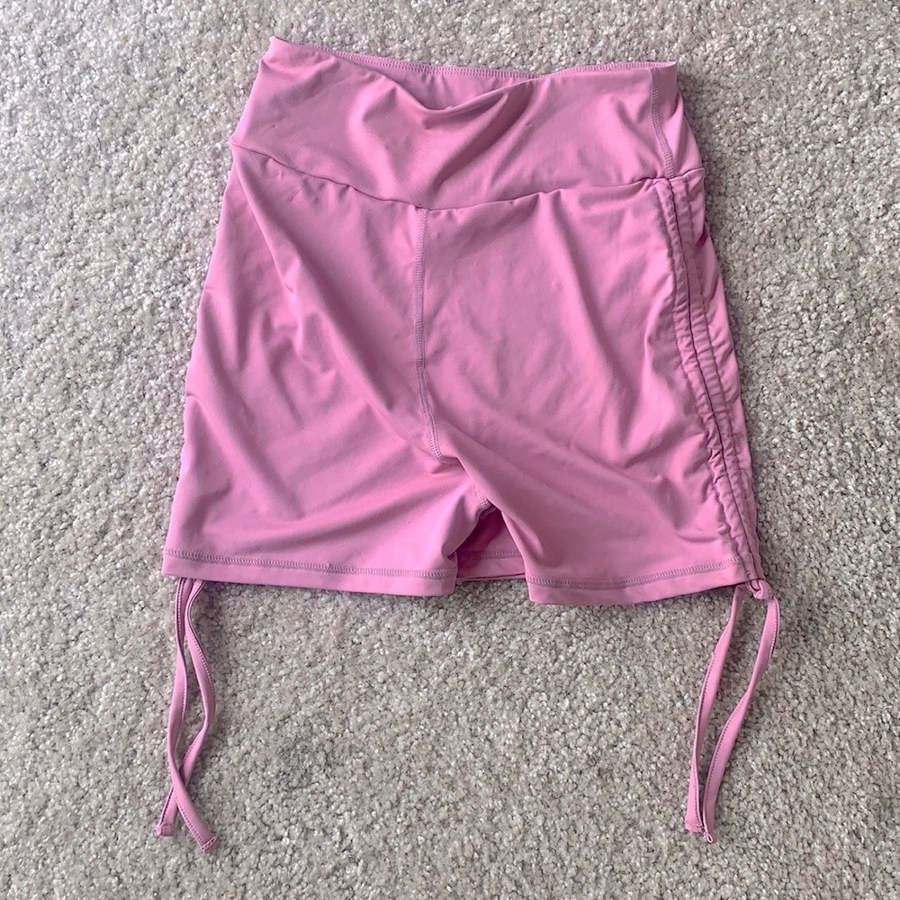 BRAND NEW - mauve pink drawstring athletic shorts